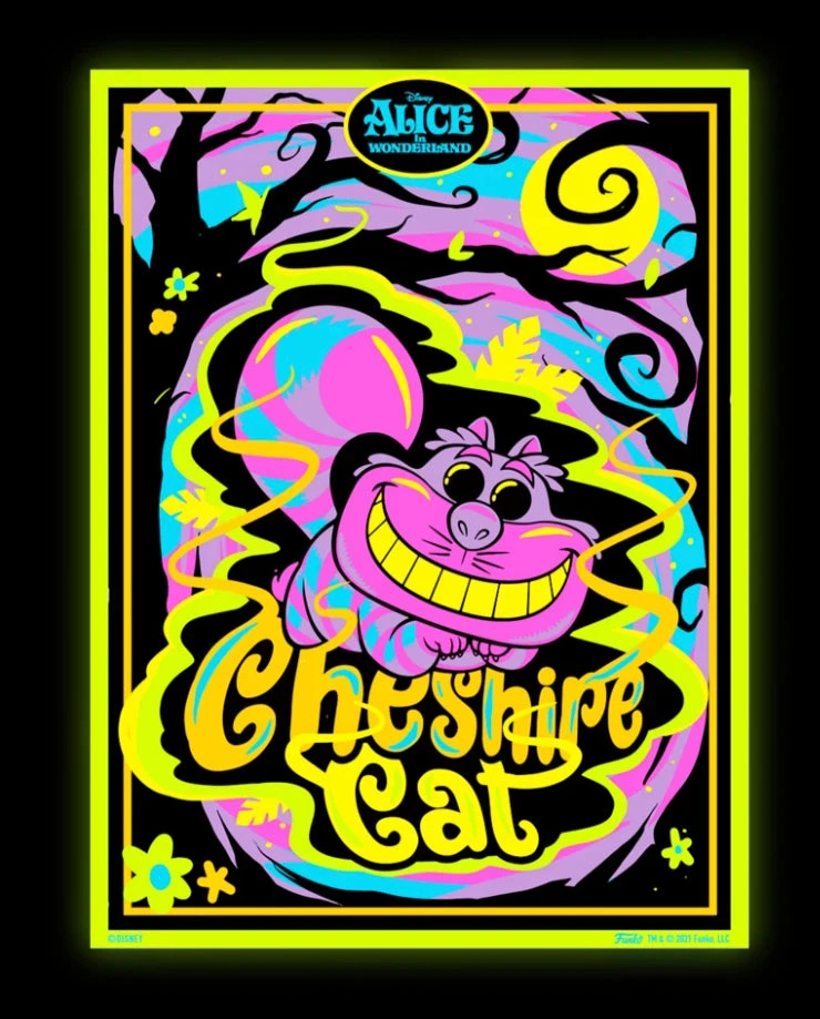 Quantum Collectibles Funko Blacklight Alice In Wonderland: Cheshire Cat Funko Shop Exclusive Poster 3 Quantum Collectibles Funko Blacklight Alice In Wonderland: Cheshire Cat Funko Shop Exclusive Poster