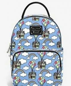 Quantum Collectibles Loungefly Up Balloons OG Heart Logo Mini Backpack