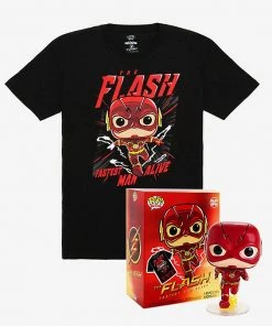 Quantum Collectibles Funko DC Flash Pop And Tee Box (Boxlunch Exclusive) Large Funko Pop! Vinyls