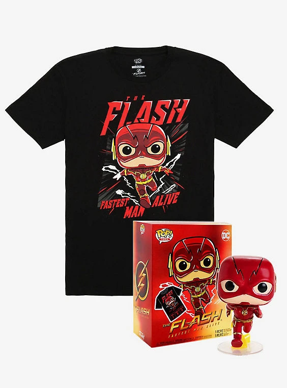 Quantum Collectibles Funko DC Flash Pop And Tee Box (Boxlunch Exclusive) Large Funko Pop! Vinyls 3 Quantum Collectibles Funko DC Flash Pop And Tee Box (Boxlunch Exclusive) Large Funko Pop! Vinyls
