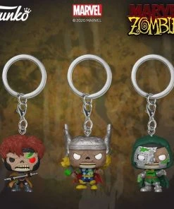 Quantum Collectibles Funko Pop! Marvel Zombies S2 Keychain Bundle Of 3 Pre-Order Funko Pop! Vinyls
