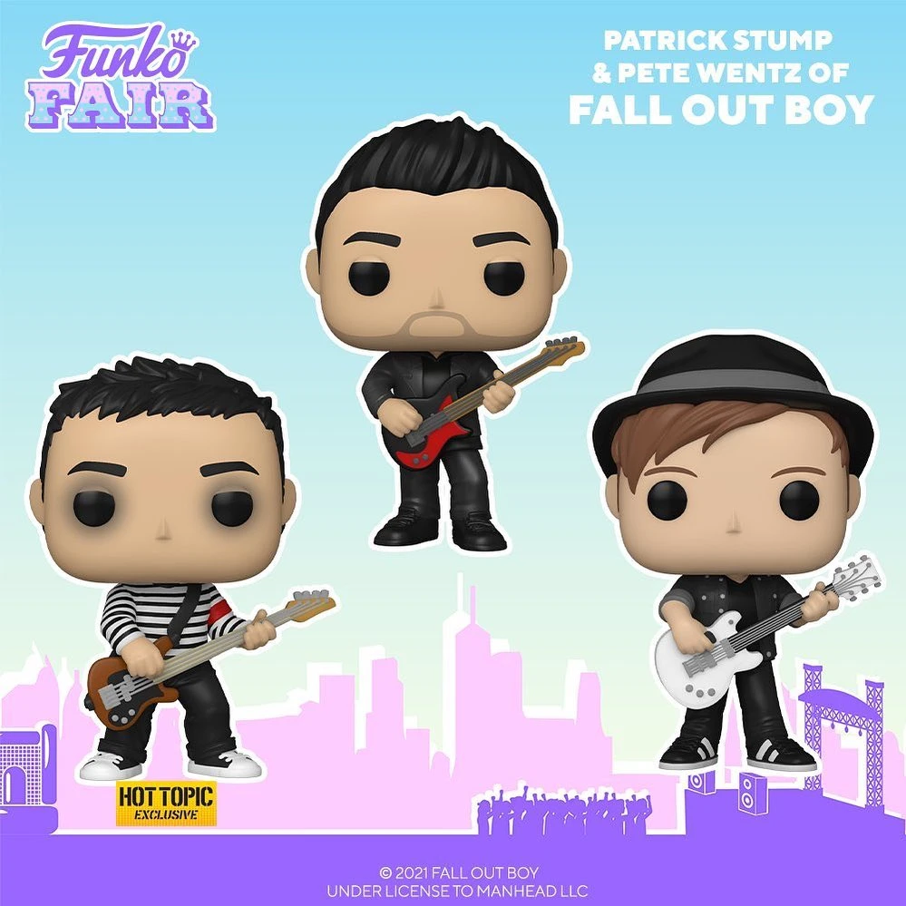 Quantum Collectibles Funko Pop! Rocks: Fall Out Boy Bundle Including Hot Topic Exclusive Funko Fair Pre-Order Funko Pop! Vinyls 3 Quantum Collectibles Funko Pop! Rocks: Fall Out Boy Bundle Including Hot Topic Exclusive Funko Fair Pre-Order Funko Pop! Vinyls
