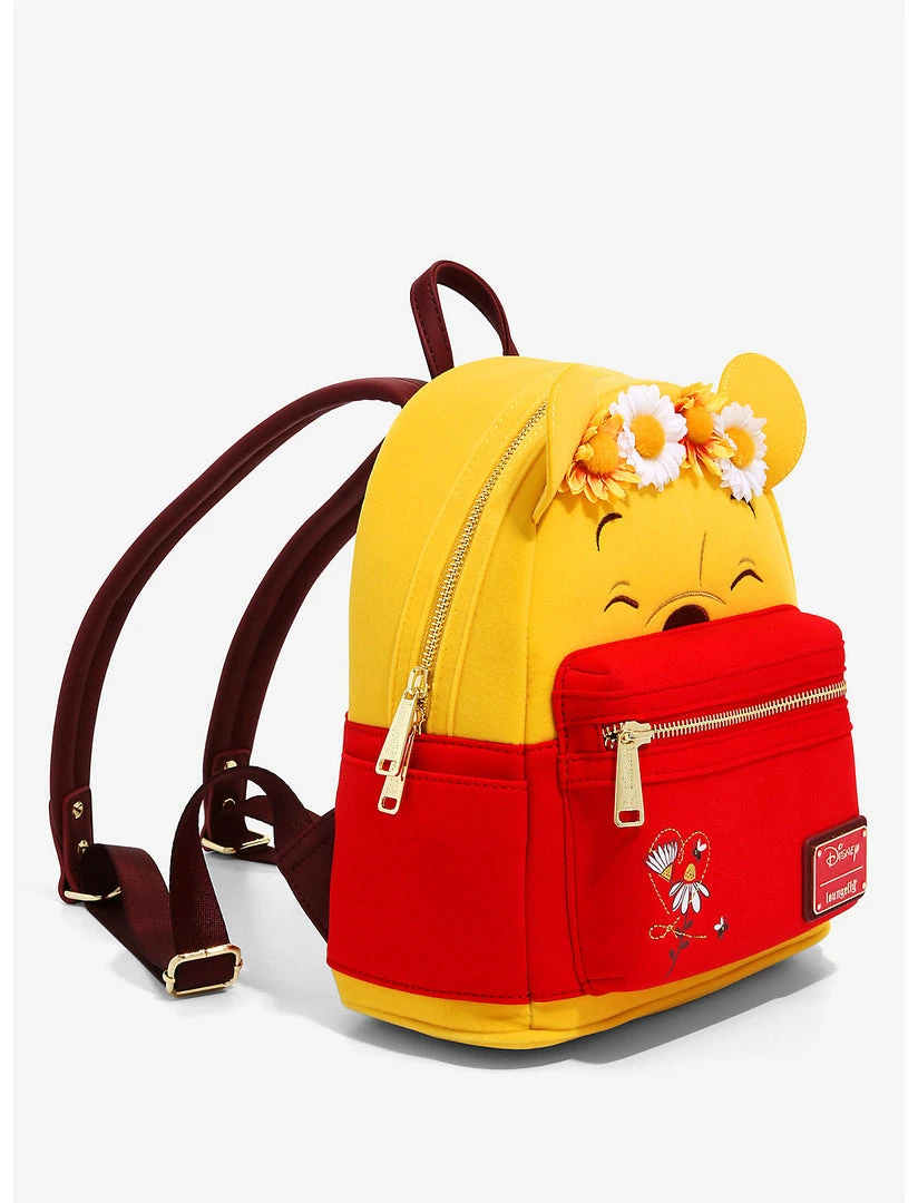 Quantum Collectibles Loungefly Disney Winnie The Pooh Floral Crown Flocked Mini Backpack - US Exclusive Preorder 4 Quantum Collectibles Loungefly Disney Winnie The Pooh Floral Crown Flocked Mini Backpack - US Exclusive Preorder