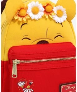 Quantum Collectibles Loungefly Disney Winnie The Pooh Floral Crown Flocked Mini Backpack - US Exclusive Preorder 12 Quantum Collectibles Loungefly Disney Winnie The Pooh Floral Crown Flocked Mini Backpack - US Exclusive Preorder