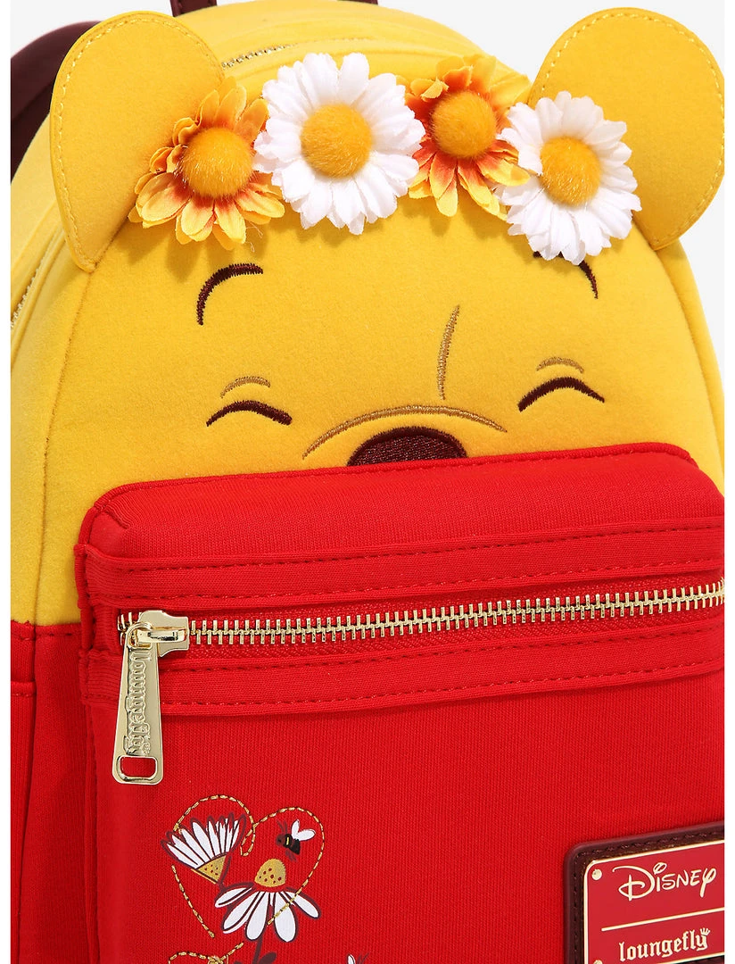 Quantum Collectibles Loungefly Disney Winnie The Pooh Floral Crown Flocked Mini Backpack - US Exclusive Preorder 7 Quantum Collectibles Loungefly Disney Winnie The Pooh Floral Crown Flocked Mini Backpack - US Exclusive Preorder