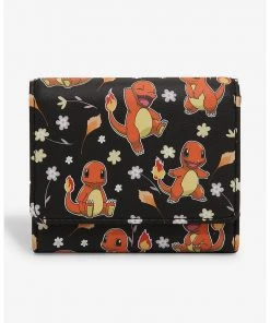Quantum Collectibles Loungefly Pokemon Charmander Daisy Mini Flap Wallet Preorder