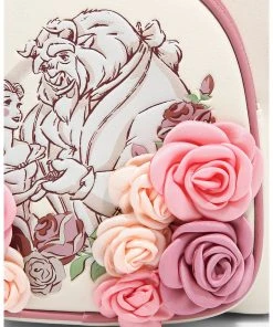 Quantum Collectibles Loungefly Beauty And The Beast Floral Mini Backpack US Exclusive