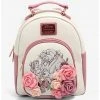 Quantum Collectibles Loungefly Beauty And The Beast Floral Mini Backpack US Exclusive