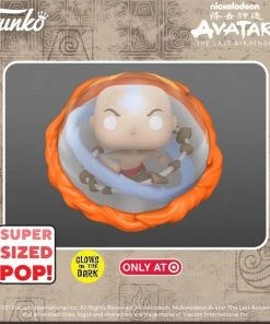 Quantum Collectibles Funko Pop! Avatar The Last Airbender Aang Super Sized GITD Target Exclusive Preorder Funko Pop! Vinyls