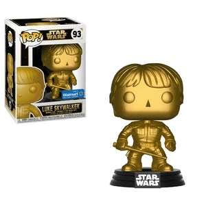Quantum Collectibles Funko Pop! Movies Star Wars: Luke Skywalker Gold 93 Walmart Exclusive 3 Quantum Collectibles Funko Pop! Movies Star Wars: Luke Skywalker Gold 93 Walmart Exclusive