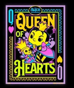 Quantum Collectibles Funko Blacklight Alice In Wonderland: Queen Of Hearts Funko Shop Exclusive Poster
