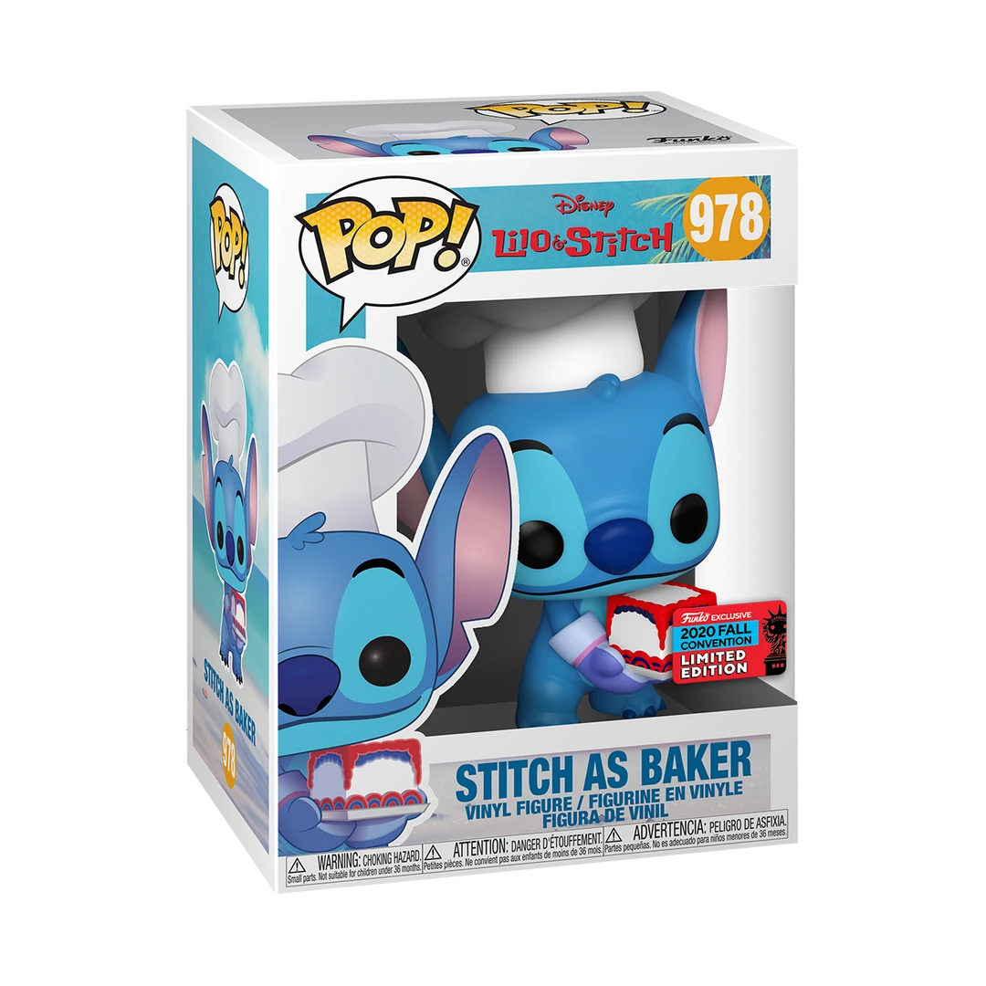 Quantum Collectibles Funko Pop! NYCC 2020 Stitch As Baker Funko Pop! Vinyls 3 Quantum Collectibles Funko Pop! NYCC 2020 Stitch As Baker Funko Pop! Vinyls
