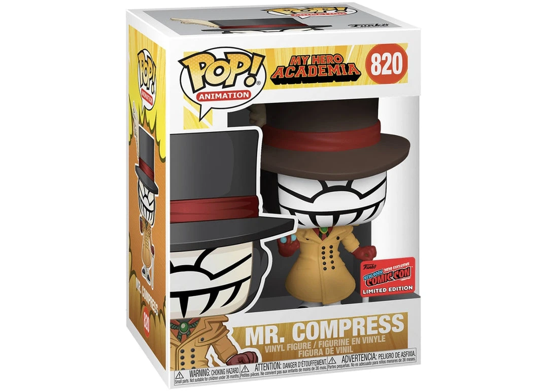 Quantum Collectibles Funko Pop! Vinyls Funko Pop! NYCC 2020 My Hero Academia: Mr Compress Convention Sticker 3 Quantum Collectibles Funko Pop! Vinyls Funko Pop! NYCC 2020 My Hero Academia: Mr Compress Convention Sticker