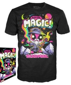 Quantum Collectibles Funko Pop! Vinyls Funko POP! Marvel Wizard Deadpool T-Shirt Black Light Tee (Target Exclusive)