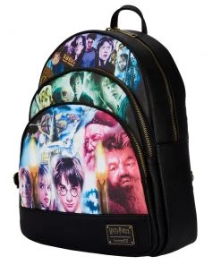 Quantum Collectibles Loungefly Harry Potter Trilogy Triple Pocket Mini Backpack Preorder