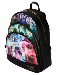 Quantum Collectibles Loungefly Harry Potter Trilogy Triple Pocket Mini Backpack Preorder