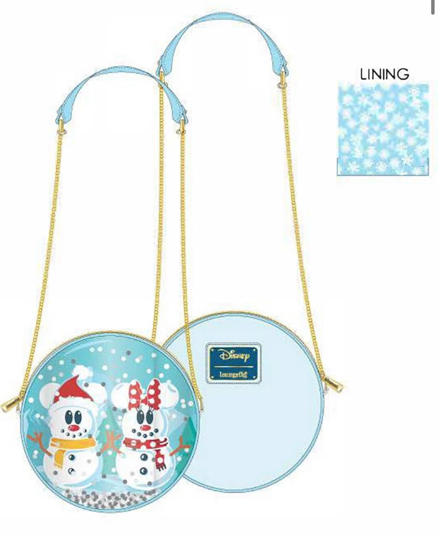 Quantum Collectibles Loungefly Disney Snowman Minnie Mickey Snow Globe Crossbody Preorder 4 Quantum Collectibles Loungefly Disney Snowman Minnie Mickey Snow Globe Crossbody Preorder