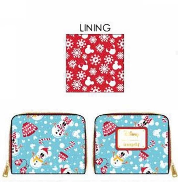 Quantum Collectibles Loungefly Disney Seasonal Snowman Minnie Mickey AOP Zip Around Wallet Preorder 4 Quantum Collectibles Loungefly Disney Seasonal Snowman Minnie Mickey AOP Zip Around Wallet Preorder
