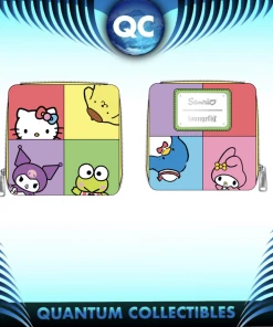 Quantum Collectibles Loungefly Hello Kitty And Friend Colour Block Wallet Preorder