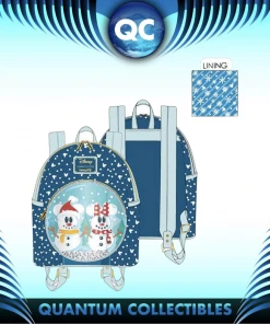 Quantum Collectibles Loungefly Disney Snowman Minnie Mickey Snow Globe Mini Backpack Preorder
