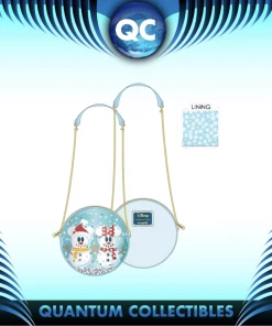 Quantum Collectibles Loungefly Disney Snowman Minnie Mickey Snow Globe Crossbody Preorder
