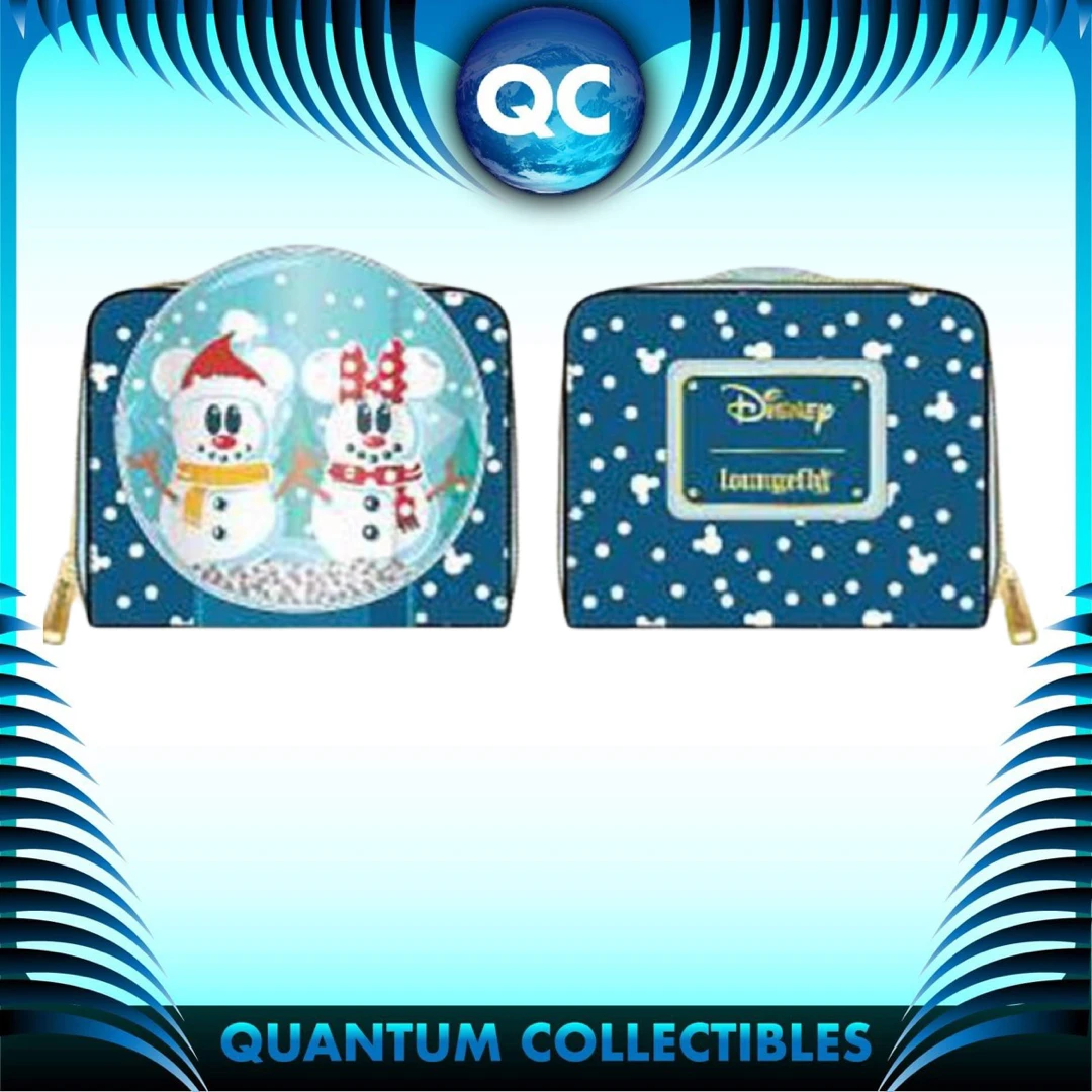 Quantum Collectibles Loungefly Disney Snowman Minnie Mickey Snow Globe Zip Around Wallet Preorder 3 Quantum Collectibles Loungefly Disney Snowman Minnie Mickey Snow Globe Zip Around Wallet Preorder