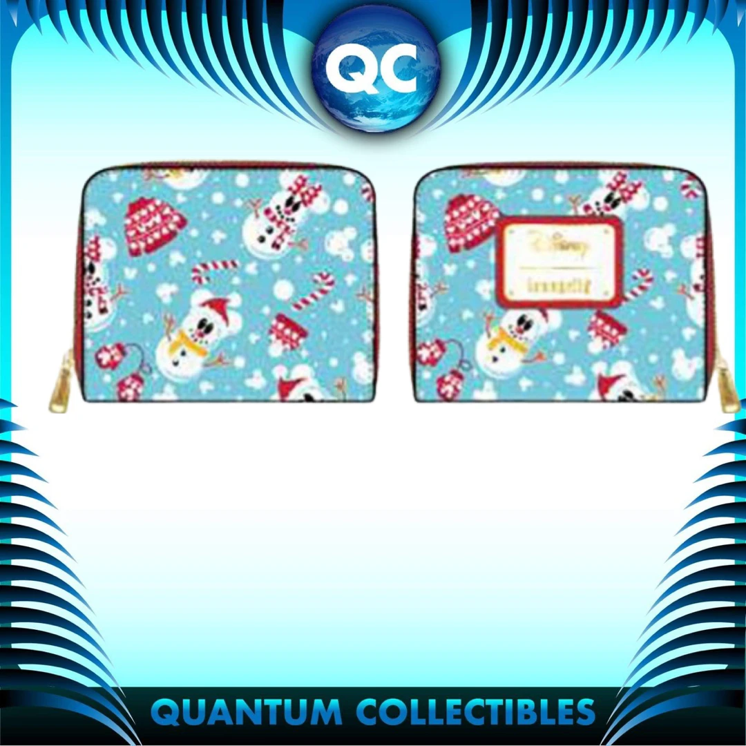 Quantum Collectibles Loungefly Disney Seasonal Snowman Minnie Mickey AOP Zip Around Wallet Preorder 3 Quantum Collectibles Loungefly Disney Seasonal Snowman Minnie Mickey AOP Zip Around Wallet Preorder