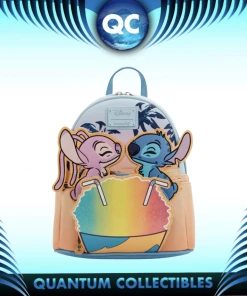 Quantum Collectibles Loungefly Lilo And Stitch Angel And Stitch Snow Cone Mini Backpack Preorder