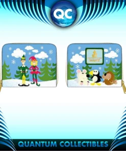 Quantum Collectibles Loungefly Elf Buddy And Friends Zip Around Wallet Preorder