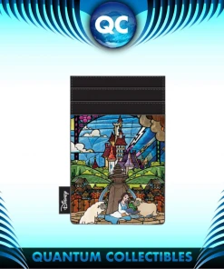 Quantum Collectibles Loungefly LF DISNEY PRINCESS CASTLE SERIES BELLE CARD HOLDER