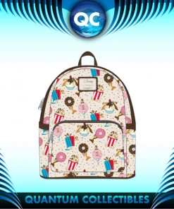 Quantum Collectibles Loungefly LF DISNEY CHIP AND DALE SNACKIES AOP MINI BACKPACK
