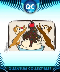 Quantum Collectibles LF DISNEY CHIP & DALE CHERRY ON TOP ZIP AROUND WALLET