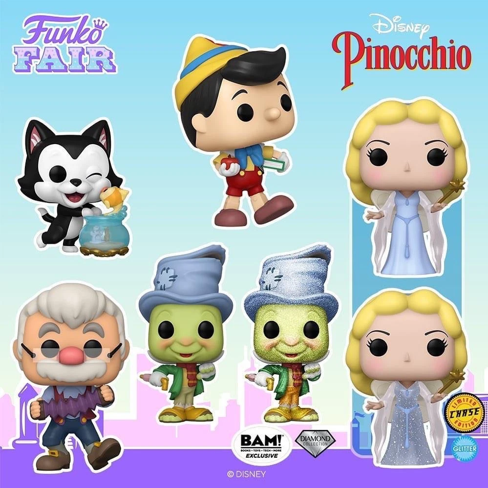 Quantum Collectibles Funko Pop! Vinyls Funko Pop! Disney: Pinocchio US Exclusive Bundle Of 7 Including Chase And US Exclusive Funko Fair Pre-Order 3 Quantum Collectibles Funko Pop! Vinyls Funko Pop! Disney: Pinocchio US Exclusive Bundle Of 7 Including Chase And US Exclusive Funko Fair Pre-Order