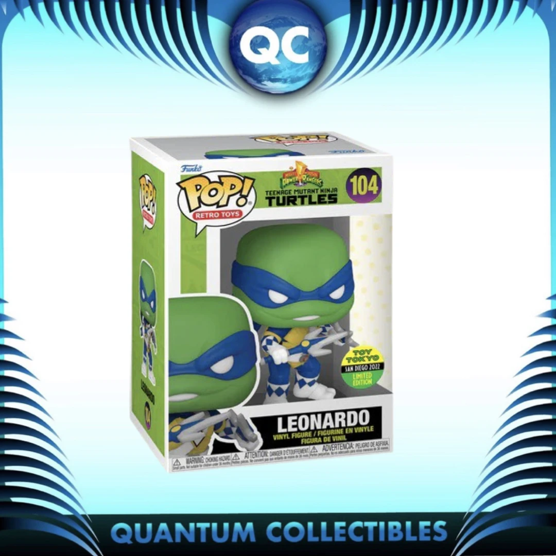 Quantum Collectibles Funko Pop! Vinyls Funko Pop! SDCC 2022 TMNT X Power Rangers: Leonardo Toy Tokyo Exclusive 3 Quantum Collectibles Funko Pop! Vinyls Funko Pop! SDCC 2022 TMNT X Power Rangers: Leonardo Toy Tokyo Exclusive
