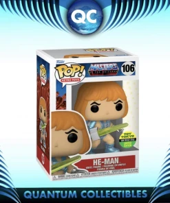 Quantum Collectibles Funko Pop! SDCC 2022 MOTU: Laser Power He-Man (Metallic) Toy Tokyo Exclusive