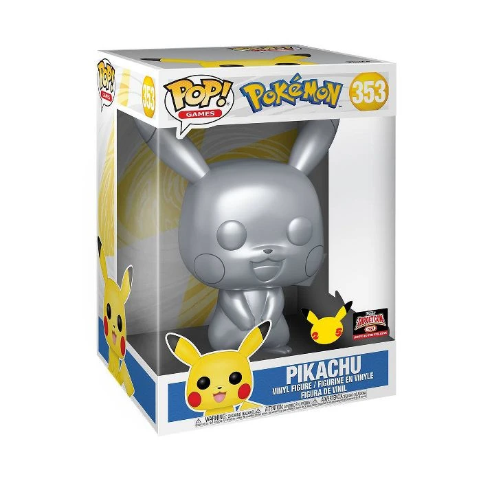 Quantum Collectibles Funko Pop! Vinyls Funko Pop! Pokemon: 10 Inch Silver Pikachu Target Con Exclusive Pre-Order 3 Quantum Collectibles Funko Pop! Vinyls Funko Pop! Pokemon: 10 Inch Silver Pikachu Target Con Exclusive Pre-Order