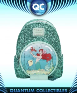 Quantum Collectibles Loungefly Disney Sequin Ariel Snowglobe Mini Backpack Preorder