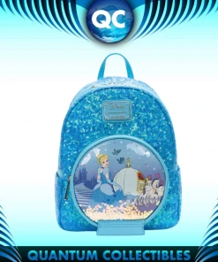 Quantum Collectibles Loungefly Disney Sequin Cinderella Snowglobe Series Mini Backpack Preorder