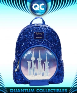Quantum Collectibles Loungefly Disney Sequin Castle Snowglobe Series Mini Backpack Preorder