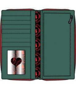 Quantum Collectibles LOUNGEFLY DISNEY VILLAINS SCENES QUEEN OF HEARTS WALLET PREORDER