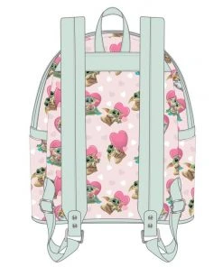 Quantum Collectibles LOUNGEFLY STAR WARS MANDALORIAN GROGU VALENTINES MINI BACKPACK PREORDER