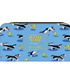 Quantum Collectibles LOUNGEFLY LOONEY TUNES TWEETY AND SYLVESTER AOP WALLET