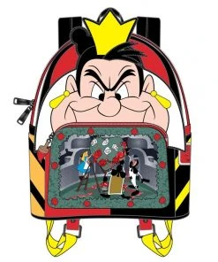 Quantum Collectibles LOUNGEFLY DISNEY VILLAINS SCENES QUEEN OF HEARTS MINI BACKPACK PREORDER