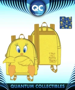 Quantum Collectibles LOUNGEFLY LOONEY TUNES TWEETY BIRD PLUSH MINI BACKPACK PREORDER
