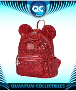 Quantum Collectibles Loungefly Red Sequin Mini Backpack European Exclusive Preorder
