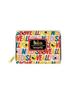 Quantum Collectibles Loungefly The Beatles All You Need Is Love AOP Wallet US Exclusive Pre-order