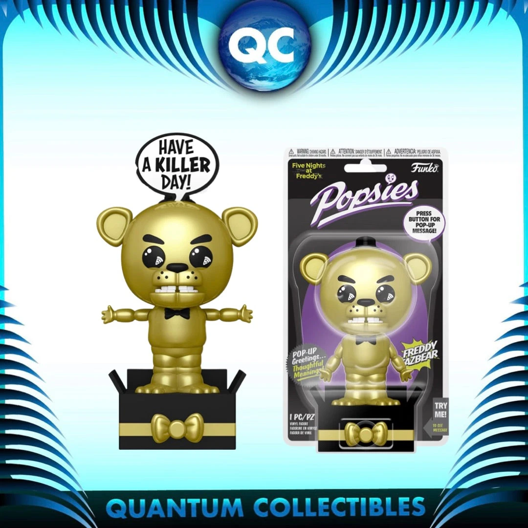Quantum Collectibles Funko Popsies: FNAF Freddy Fazbear (Gold) Preorder 3 Quantum Collectibles Funko Popsies: FNAF Freddy Fazbear (Gold) Preorder