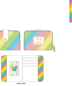 Quantum Collectibles Loungefly Mickey Mouse - Minnie Sequin Rainbow Zip Purse Pre-Order