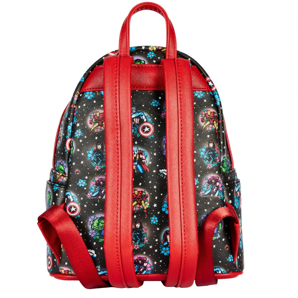 Quantum Collectibles Loungefly Avengers Floral Tattoo Mini Backpack Preorder 7 Quantum Collectibles Loungefly Avengers Floral Tattoo Mini Backpack Preorder