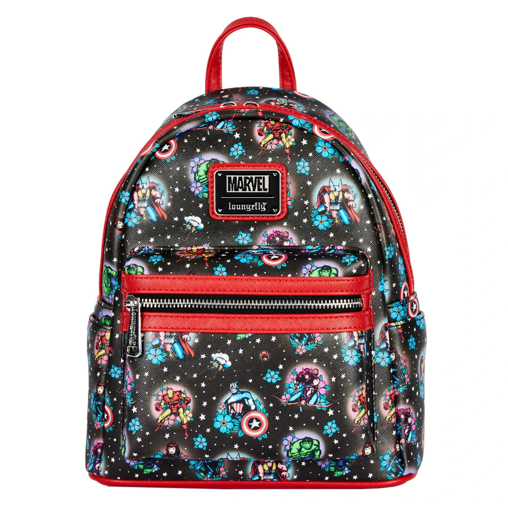 Quantum Collectibles Loungefly Avengers Floral Tattoo Mini Backpack Preorder 4 Quantum Collectibles Loungefly Avengers Floral Tattoo Mini Backpack Preorder